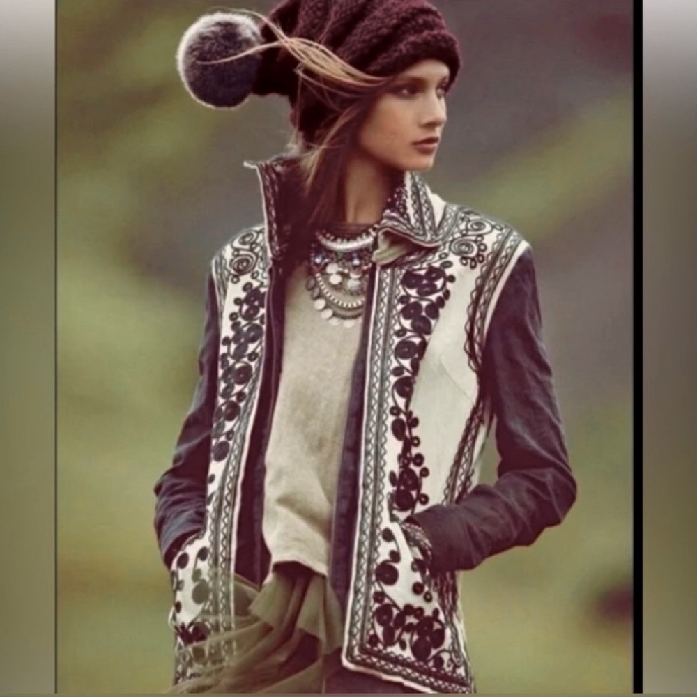 Free People embroidered jacket